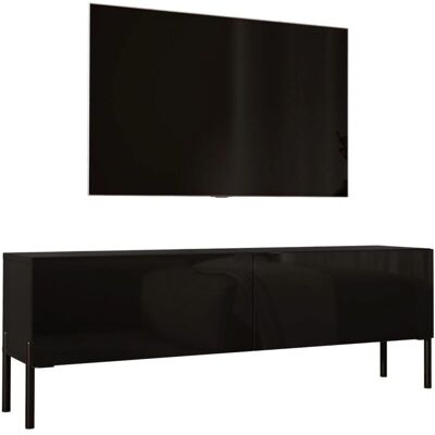 Meuble TV Candon - Pieds en Métal - 140cm - Design Moderne - Publicité Meuble TV Candon - Pieds en Métal - 140cm - Design Moderne - Publicité