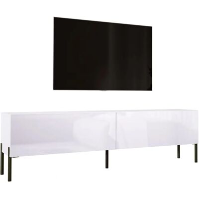 3XE LIVING Biały Mat / Lśniący TV - Mebel TV - 170 cm 3XE LIVING Biały Mat / Lśniący TV - Mebel TV - 170 cm
