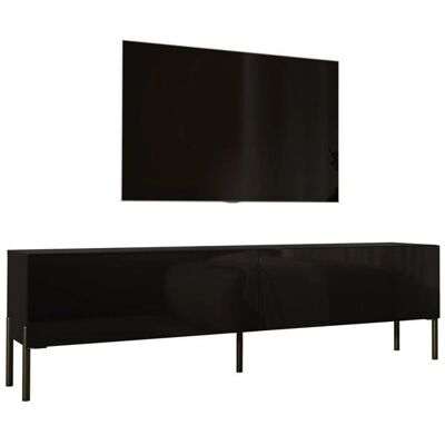 3XE LIVING TV -czarny mat / błyszczący czarny z czarnymi nogami 3XE LIVING TV -czarny mat / błyszczący czarny z czarnymi nogami