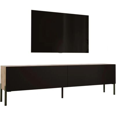3XE LIVING Wotan / Czarny Mat Szafka TV - Nowoczesne Przechowywanie 3XE LIVING Wotan / Czarny Mat Szafka TV - Nowoczesne Przechowywanie