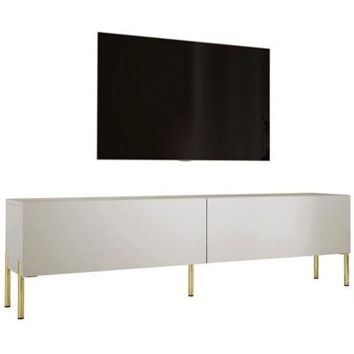 3XE LIVING Szafka RTV - Cashmere, Złote nogi, 170 cm - Mebel TV 3XE LIVING Szafka RTV - Cashmere, Złote nogi, 170 cm - Mebel TV