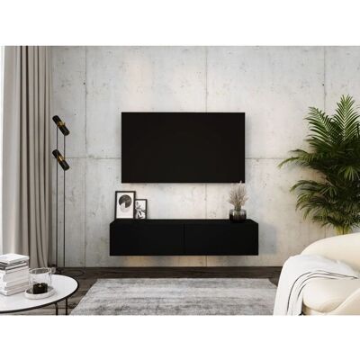 3XE LIVING Czarny Wiszący Szafka TV - Mebel RTV 3XE LIVING Czarny Wiszący Szafka TV - Mebel RTV