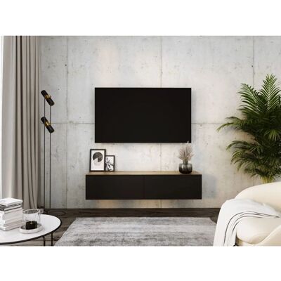 3XE LIVING Wotan Dąb/Czarny Wiszący Mebel na Telewizor - Meble TV 3XE LIVING Wotan Dąb/Czarny Wiszący Mebel na Telewizor - Meble TV