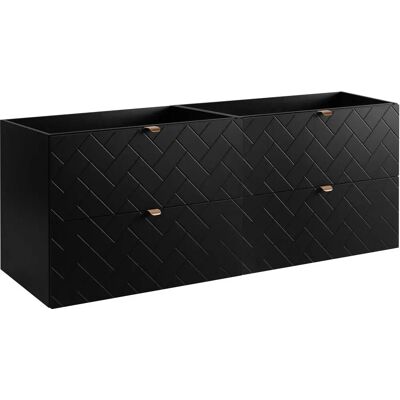 3xe Living - Szafka - Czarny - 160x57x46 cm - Szafka łazienkowa 3xe Living - Szafka - Czarny - 160x57x46 cm - Szafka łazienkowa
