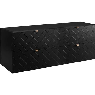 3xe Living - Vanity Mural - Noir - Cabinet de Salle de bains - Publicité 3xe Living - Vanity Mural - Noir - Cabinet de Salle de bains - Publicité
