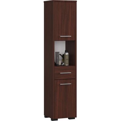 Armoire de Rangement Koralia d'Eliving - Colonne de Salle de Bain avec Deux Armoires et un Tiroir - Publicité Armoire de Rangement Koralia d'Eliving - Colonne de Salle de Bain avec Deux Armoires et un Tiroir - Publicité