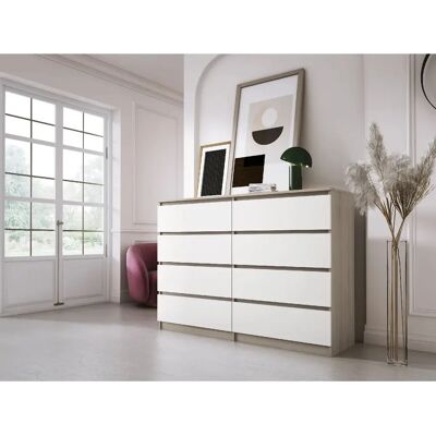 3XE LIVING - C8-Drawer - Sonoma/Blanco - 138 - Szafka 3XE LIVING - C8-Drawer - Sonoma/Blanco - 138 - Szafka