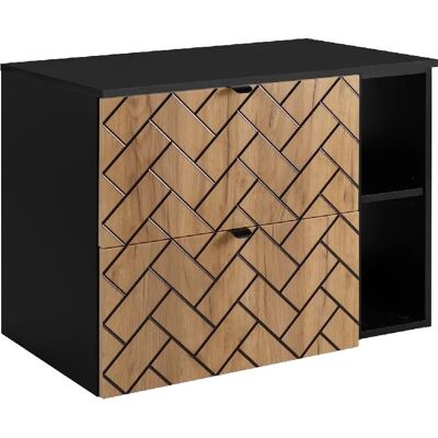 Carvalho Craft - Armoire Oak Craft - 80x57x46 cm - Publicité Carvalho Craft - Armoire Oak Craft - 80x57x46 cm - Publicité