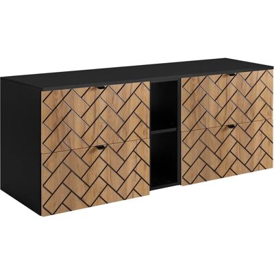 Carvalho Craft - 140x57x46cm - Okowy wykończenie Carvalho Craft - 140x57x46cm - Okowy wykończenie