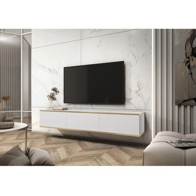 Marka 3Xeliving Elegancki wiszący stolik TV - Nowoczesny styl Marka 3Xeliving Elegancki wiszący stolik TV - Nowoczesny styl