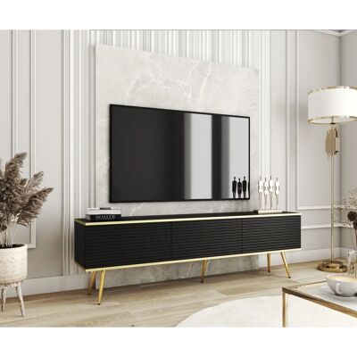 3XE LIVING Czarny laminat na TV 3XE LIVING Czarny laminat na TV