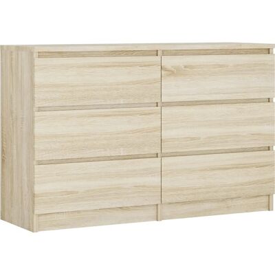 3XE LIVING Sonoma 138 cm - Szufladowa komoda 3XE LIVING Sonoma 138 cm - Szufladowa komoda
