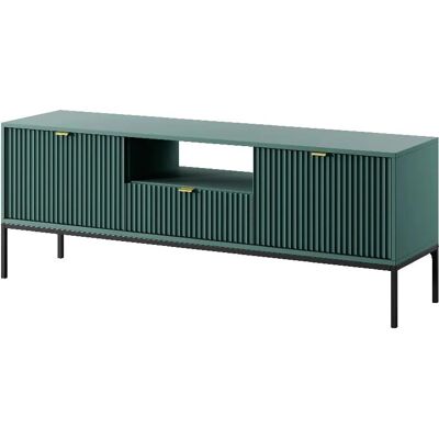3XE LIVING - Mueble TV - Labrador kolor - Czarna rama - TV stand 3XE LIVING - Mueble TV - Labrador kolor - Czarna rama - TV stand