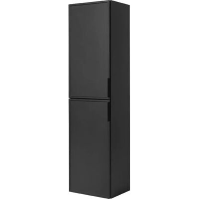 3xe Living - Móvel De Banheiro Cinza Escuro Puxador Preto 3xe Living - Móvel De Banheiro Cinza Escuro Puxador Preto