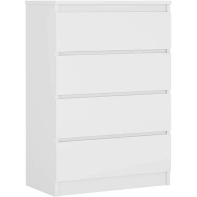 Meuble de rangement blanc 4 tiroirs 3XE LIVING - Meuble de rangement - Publicité Meuble de rangement blanc 4 tiroirs 3XE LIVING - Meuble de rangement - Publicité