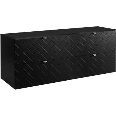 3xe Living - Szafka łazienkowa - Czarny - 160x57x46 cm 3xe Living - Szafka łazienkowa - Czarny - 160x57x46 cm