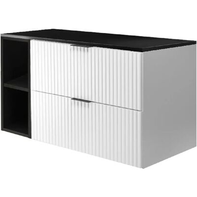 Generic - BM-10057 - Biały/Czarny - Szafka łazienkowa Generic - BM-10057 - Biały/Czarny - Szafka łazienkowa