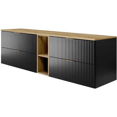 Carvalho Craft - 180x57x46 cm - Czarny - Szafka łazienkowa Carvalho Craft - 180x57x46 cm - Czarny - Szafka łazienkowa