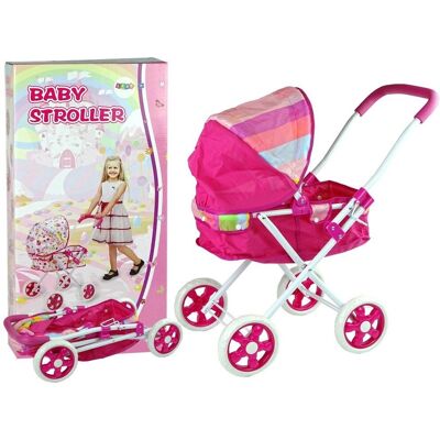 LEAN Rosa Puppenwagen - Puppenwagen für 66 cm Puppen LEAN Rosa Puppenwagen - Puppenwagen für 66 cm Puppen