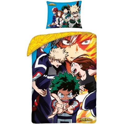 My Hero Academia Officiële Omkeerbare Katoenen Dekbedovertrekset - Europese Maat My Hero Academia Officiële Omkeerbare Katoenen Dekbedovertrekset - Europese Maat
