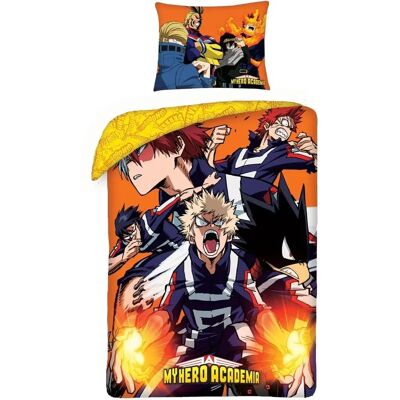 Rewersowalny zestaw pościeli My Hero Academia Pomarańczowy - Pościel Rewersowalny zestaw pościeli My Hero Academia Pomarańczowy - Pościel