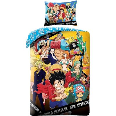 Ensemble de housse de duvet en coton One Piece Op-2604bl - Publicité Ensemble de housse de duvet en coton One Piece Op-2604bl - Publicité