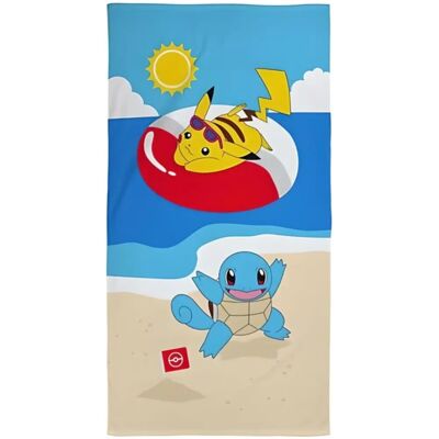 Nintendo Pokémon Strandtuch Pikachu und Squirtle - Mehrfarbig Nintendo Pokémon Strandtuch Pikachu und Squirtle - Mehrfarbig
