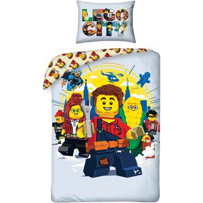 Pikowana pościel Lego City - Wielokolorowa - 140x200cm Pikowana pościel Lego City - Wielokolorowa - 140x200cm