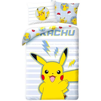 Pokemon Pikachu Bettbezug Streifen - Bettbezug Pokemon Pikachu Bettbezug Streifen - Bettbezug