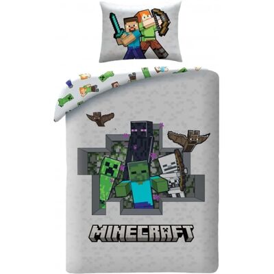Zestaw pościeli Minecraft Ver. 3 - Kołdra i poduszka 140x200/70x90 Zestaw pościeli Minecraft Ver. 3 - Kołdra i poduszka 140x200/70x90