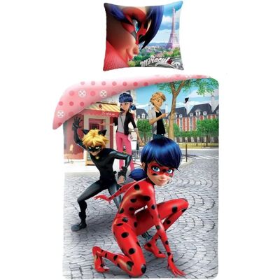 Miraculous Polyester Zwart Dekenhoes - 140x200 cm Miraculous Polyester Zwart Dekenhoes - 140x200 cm