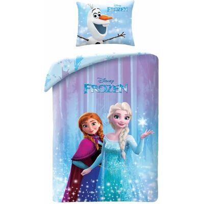Disney Frozen Katoenen Dekbedovertrek - 140x200 cm - Lichtblauw Disney Frozen Katoenen Dekbedovertrek - 140x200 cm - Lichtblauw