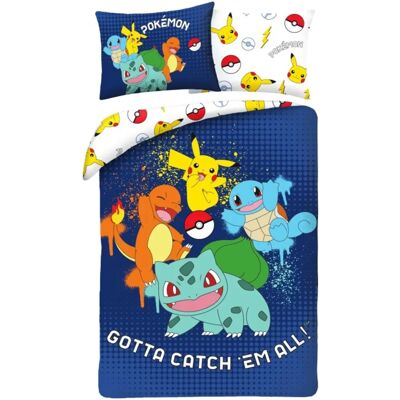 Conjunto de roupa de cama Pokémon Ver. 10 - Halantex Conjunto de roupa de cama Pokémon Ver. 10 - Halantex