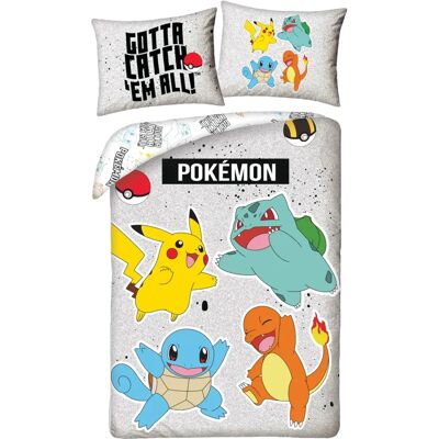 Halantex Pokémon-Bettwäsche-Set - Microfaser, 140x200 cm Halantex Pokémon-Bettwäsche-Set - Microfaser, 140x200 cm