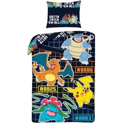 Halantex Pokémon Bettwäsche - Mikrofaser, 140x200 cm Halantex Pokémon Bettwäsche - Mikrofaser, 140x200 cm