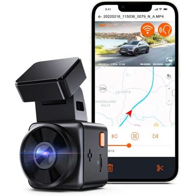 Caméra de tableau de bord Vantrue E1 Lite - Full HD, Wi-Fi, GPS, Compacte - Publicité Caméra de tableau de bord Vantrue E1 Lite - Full HD, Wi-Fi, GPS, Compacte - Publicité