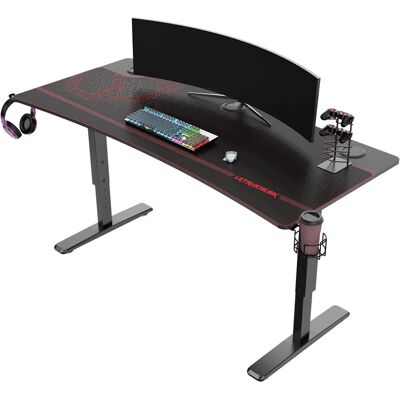 Ultradesk Cruiser - Herní Stůl - Černá, Červená Ultradesk Cruiser - Herní Stůl - Černá, Červená