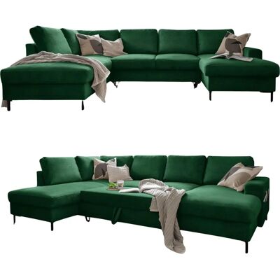 Ensemble Canapé MID.YOU - Textile, Vert Émeraude - Canapé - Publicité Ensemble Canapé MID.YOU - Textile, Vert Émeraude - Canapé - Publicité