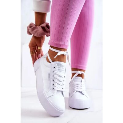 Damskie buty Lee Cooper LCW22310884LA białe - Buty Damskie buty Lee Cooper LCW22310884LA białe - Buty