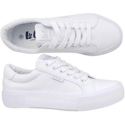 Lee Cooper Białe sneakers - Buty unisex na cały rok Lee Cooper Białe sneakers - Buty unisex na cały rok