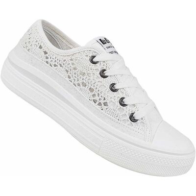 Białe damskie buty sportowe Lee Cooper - Całoroczne obuwie sportowe Białe damskie buty sportowe Lee Cooper - Całoroczne obuwie sportowe