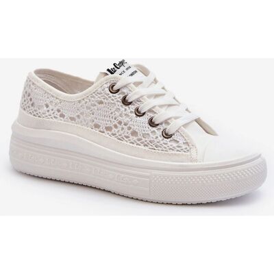 Lee Cooper LCW23441617 Weiße Damen Sneaker - Ganzjährig Lee Cooper LCW23441617 Weiße Damen Sneaker - Ganzjährig