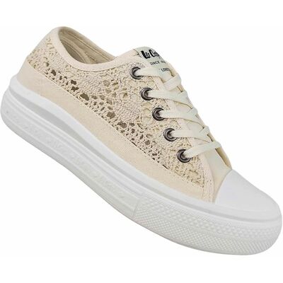 Lee Cooper Béžové tenisky - Sportovní obuv pro ženy Lee Cooper Béžové tenisky - Sportovní obuv pro ženy