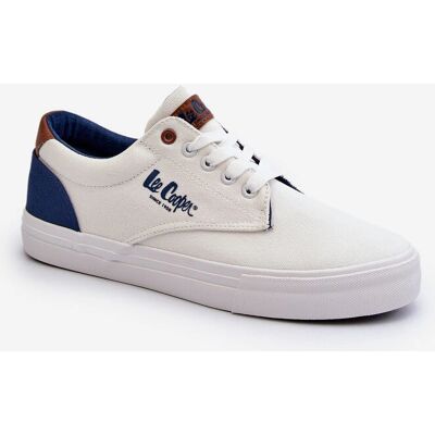 Białe sneakers męskie Lee Cooper - Sneakers Białe sneakers męskie Lee Cooper - Sneakers