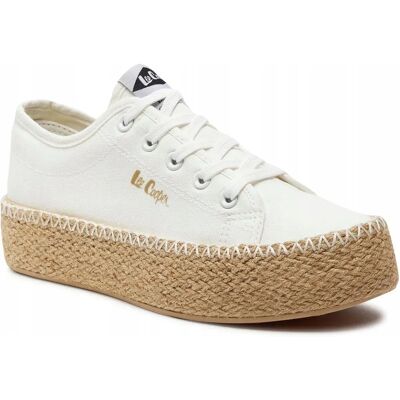 Buty Lee Cooper białe/brązowe - Buty Buty Lee Cooper białe/brązowe - Buty