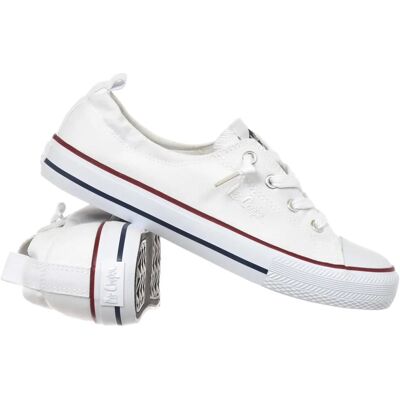 Lee Cooper - LCW-25-02-3296L - Biały - Tekstylia - Sneakers Lee Cooper - LCW-25-02-3296L - Biały - Tekstylia - Sneakers
