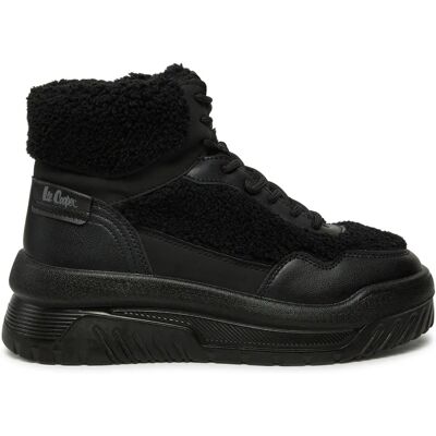 Pantofi cu platformă din piele de oaie neagră Lee Cooper - Pantofi Pantofi cu platformă din piele de oaie neagră Lee Cooper - Pantofi