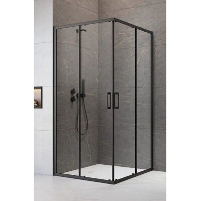 Radaway Czarna Kdd Premium Pro Kabina Prysznicowa - Kwadratowa, 100x100cm/80x100cm - Szkło Bezpieczeństwa Radaway Czarna Kdd Premium Pro Kabina Prysznicowa - Kwadratowa, 100x100cm/80x100cm - Szkło Bezpieczeństwa