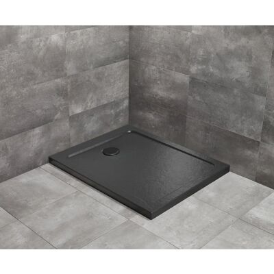 Radaway - Doros F Stone 90x70 - Czarny - Pojemnik prysznicowy Radaway - Doros F Stone 90x70 - Czarny - Pojemnik prysznicowy