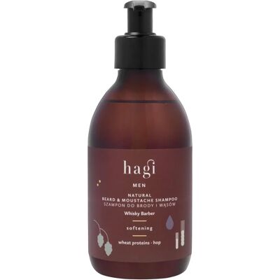 Hagi Natural Beard & Mustache Shampoo Whiskey Scent - Bart- und Schnurrbartshampoo Hagi Natural Beard & Mustache Shampoo Whiskey Scent - Bart- und Schnurrbartshampoo